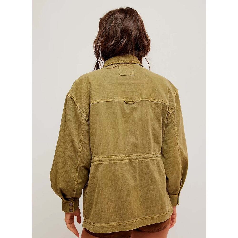 #13b- Free People NWT We the Free People Arya Utility Jacket $198 Oversized Sz:S - Picture 2 of 6
